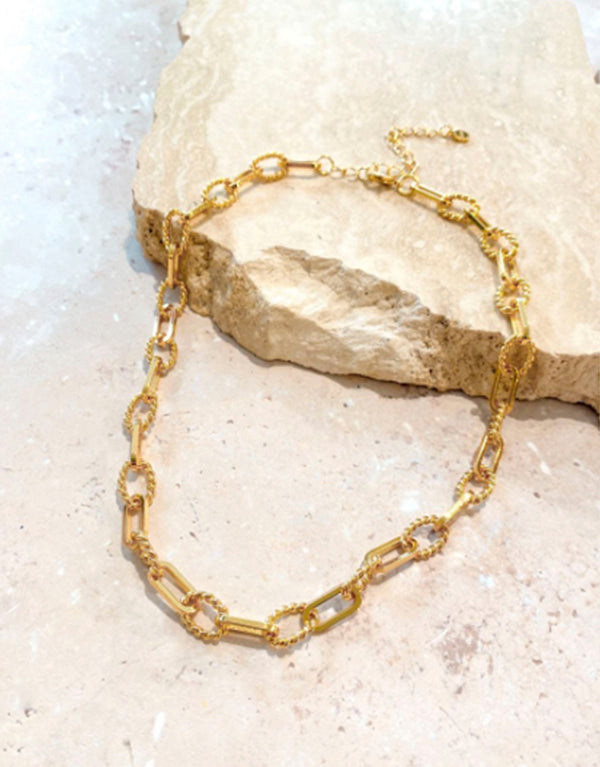 Mix Chain 18K Gold Plated Necklace