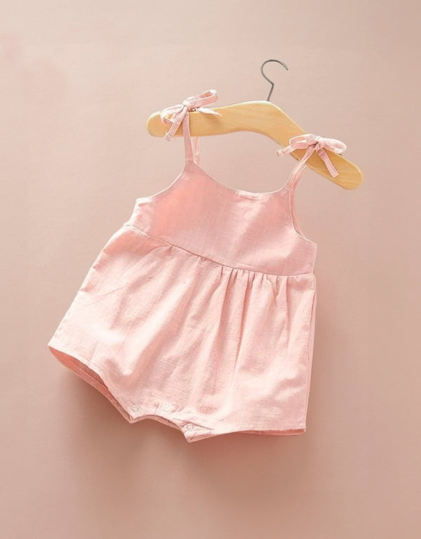 Baby Girl Playsuit - Light Pink
