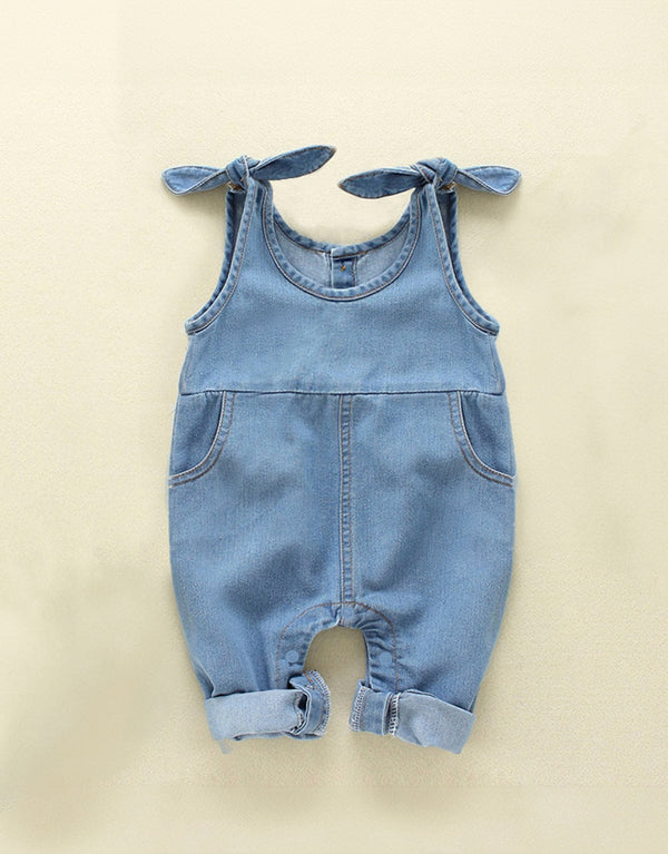 Baby Denim Suspender Jeans Romper