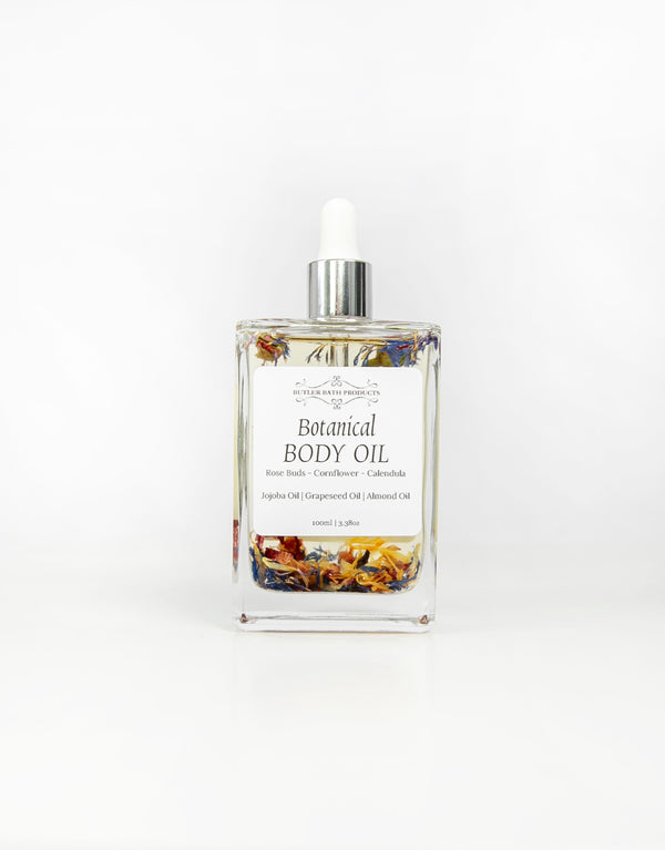 23Dreams Botanical body oil. A luxurious lightweight and hydrating body oil that will leave your skin feeling silky smooth. Replenish your skin with nourishing oils such as Jojoba Oil, Almond Oil and Grapeseed Oil. Beautifully scented with a floral melody that's both pretty and alluring, a seasonal boost of sunshine and happiness. Offers an intense hydration, and is suitable as a body, face and hair oil. Botanical flowers include: Rose Buds, Cornflower and Calendula Petals. Vegan friendly.