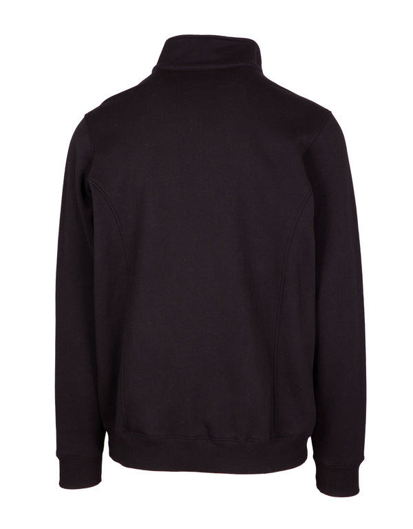 WEEKEND EDITION Men's Black Half Zip Sweater Back