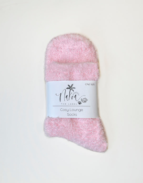 Cosy Lounge Socks in Light Pink - Relaxation and Comfort