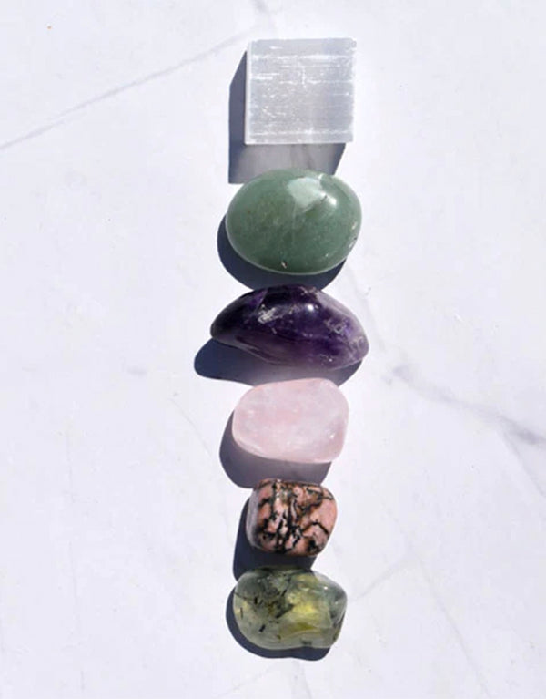 Crystal Kit with Selenite Square - Love. Self-love and love in all its forms. 