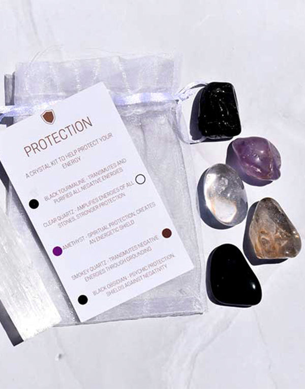 Crystal Kit with Selenite Square - Protection. Help protect your energy.