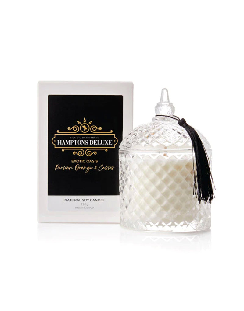 23Dreams hamptons deluxe candle - exotic oasis - persian orange and cassis