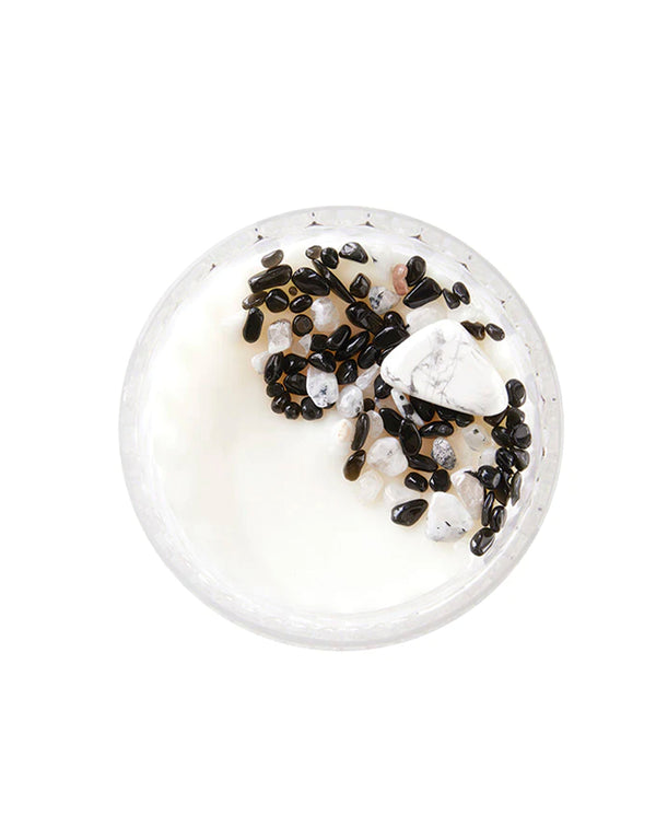Full Moon Crystal Candle