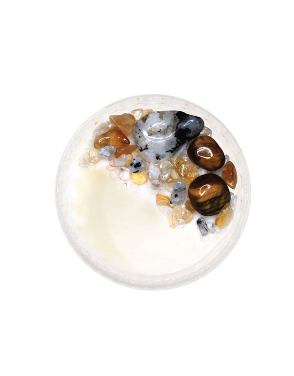 Good Fortune Crystal Candle