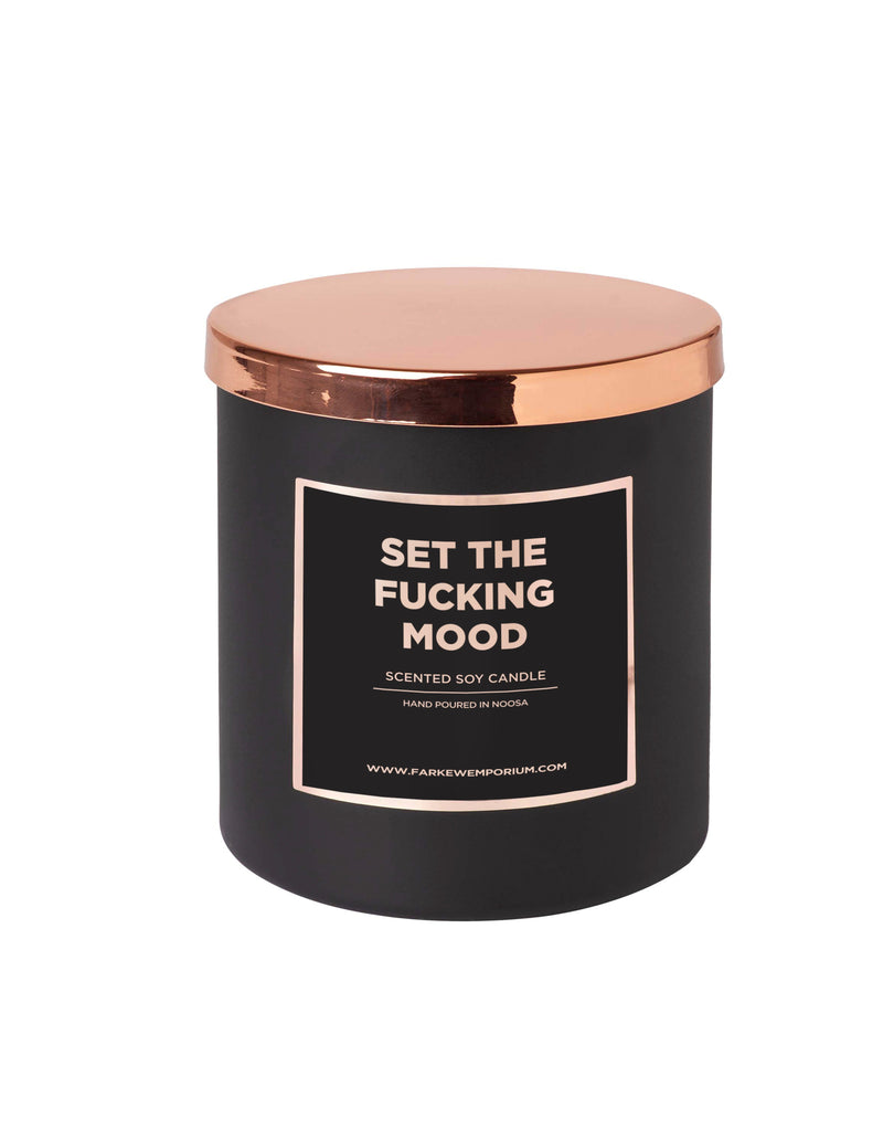 Set The Fucking Mood Soy Candle - Vanilla Caramel