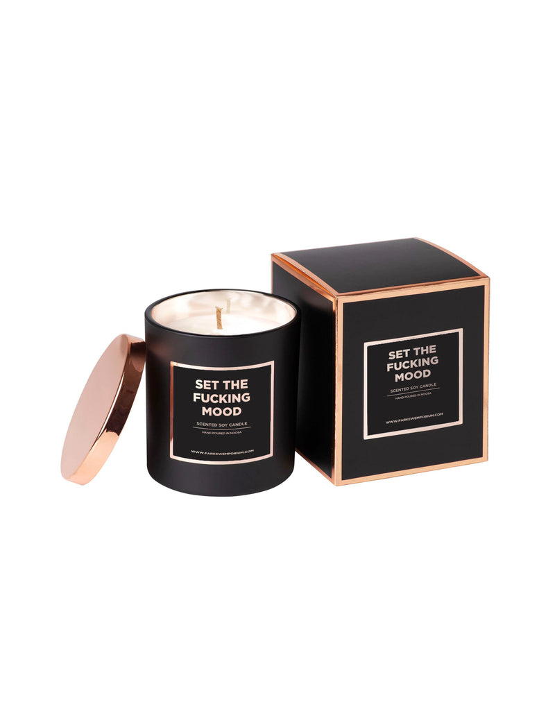 Hand-Poured Vanilla Caramel Candle - Set The Fucking Mood