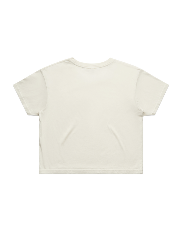 A seriously comfy womens crop top, this will be your everyday favourite to show off your curves. Mid-weight, super comfy tee, perfect for summer or double layered for ultimate warmth during colder seasons.
