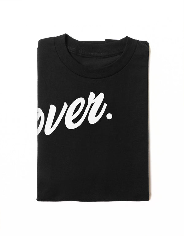 Lover Tee is available in a range of colours, for him and for her to wear.  Finished with 100% cotton preshrunk jersey knit, set-in rib collar with shoulder-to-shoulder taping, double needle sleeve and bottom hems. Quality vinyl heat pressed printed on front chest.