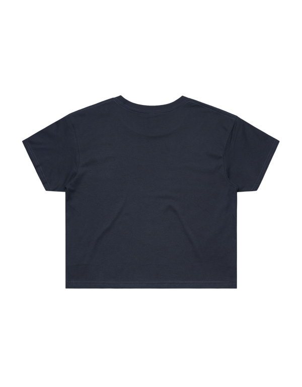 A seriously comfy womens crop top, this will be your everyday favourite to show off your curves. Mid-weight, super comfy tee, perfect for summer or double layered for ultimate warmth during colder seasons.