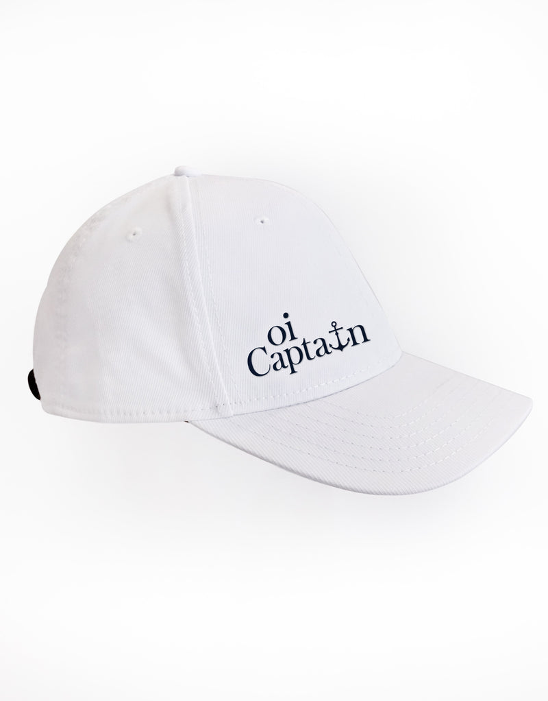 The Oi Captain Endless Summer Cap will quickly become your new favourite for any outdoor activity.  Made with an adjustable band back, structured front panel, and quality made finishes for total comfort. Unisex, one size fits All.  Stay protected in style with this on-trend classic cap.